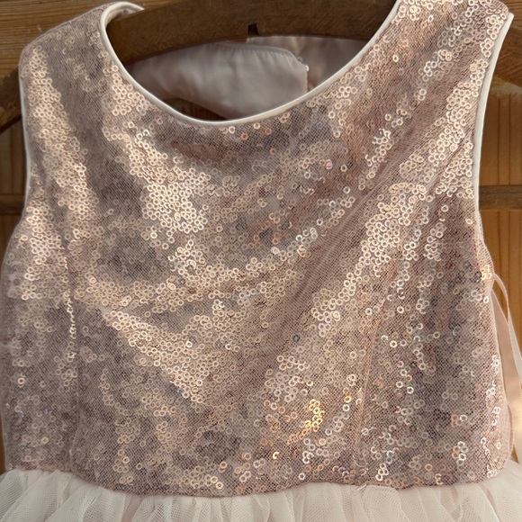 Elegant Pink Sleeveless Kids Dress - Picture 3 of 8